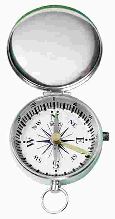 Magnetic Compass with Cover for Field Studies in Earth Science and Environmental Science