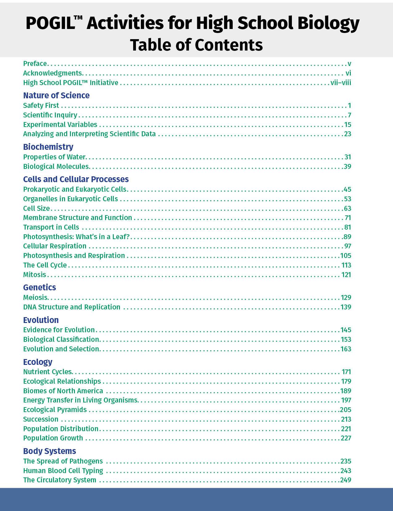 pogil, student-centered activities, manual, reference, guide