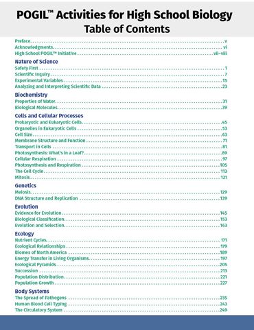 pogil, student-centered activities, manual, reference, guide