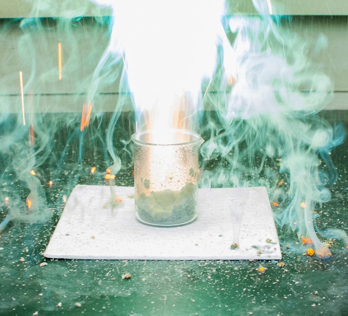 Zinc Pyrotechnics Thermodynamics Chemistry Demonstration Kit