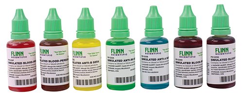 Refill for ABO/Rh Simulated Blood Typing Anatomy and Physiology Kit